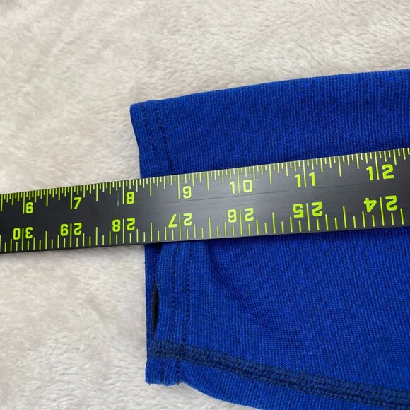 Patagonia Mens Quarter Zip Pullover Shirt Large Blue Long Sleeve Polyester - Picture 6 of 8